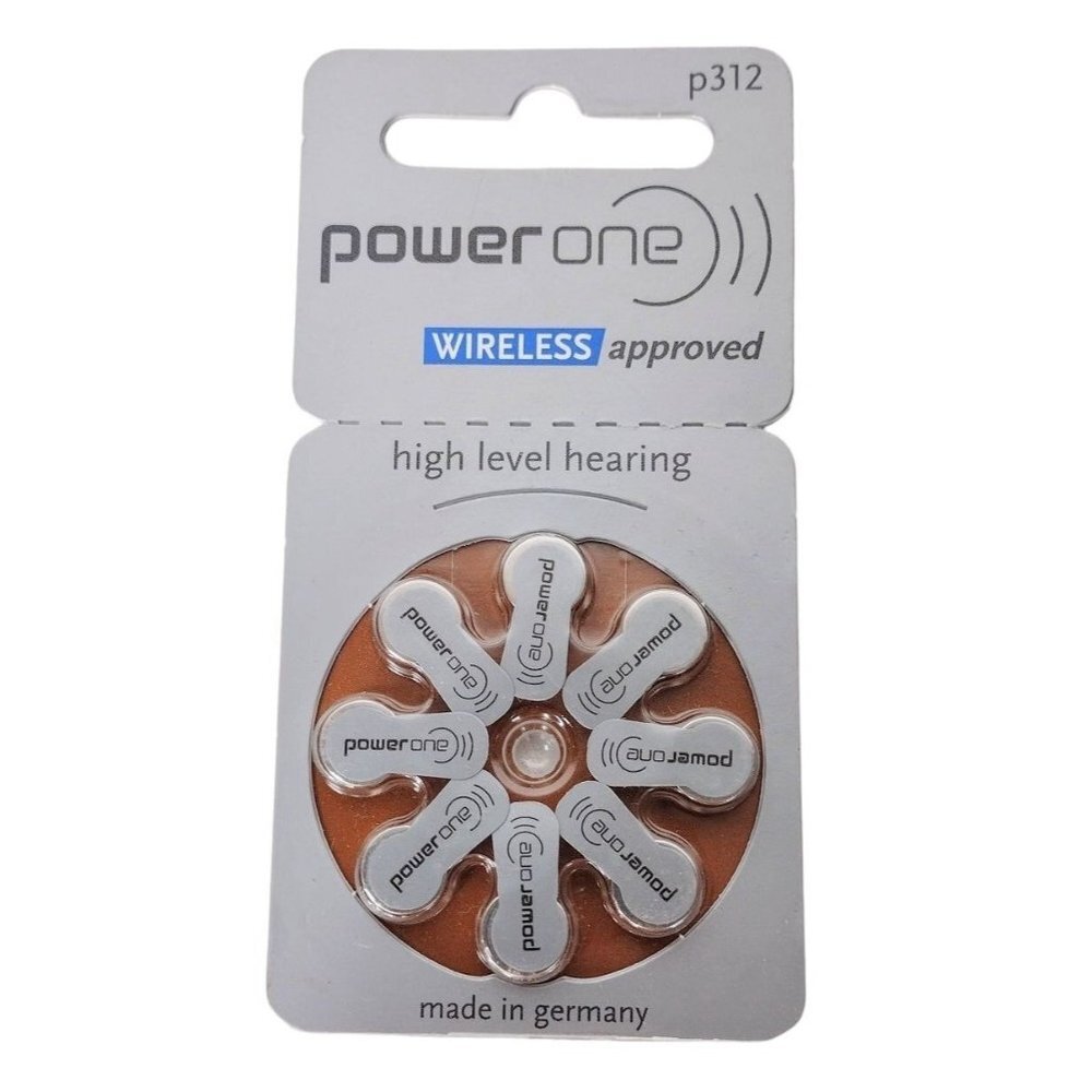 PowerOne P312 Wireless Approved High-Level Hearing Aid Batteries 8 Count…